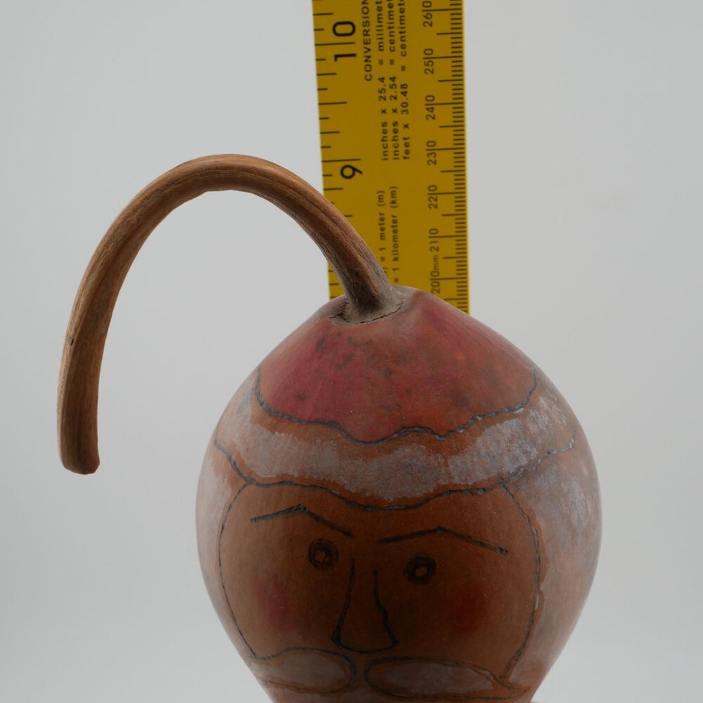 Hand-Painted Santa Gourd Decoration By A. Ruble - Picture 8 of 9